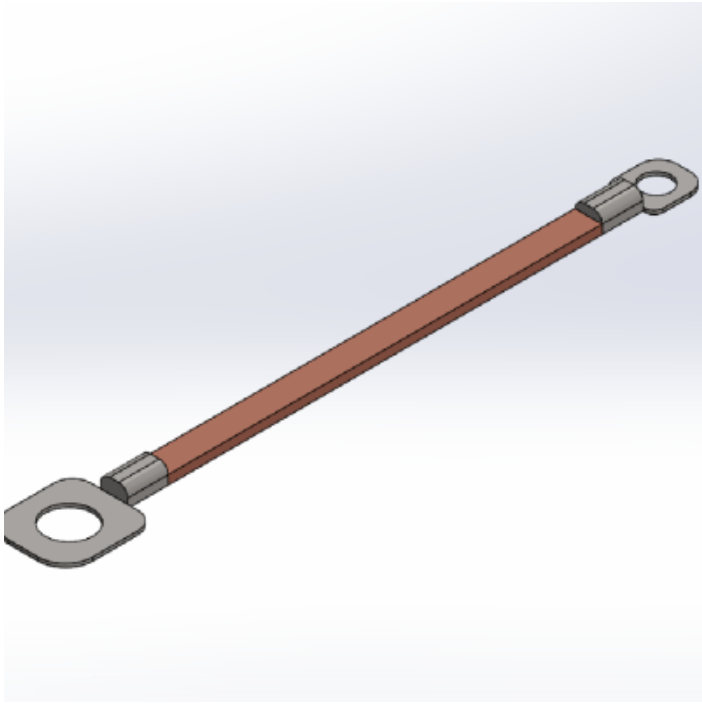 EARTHING STRAP M6M10 130mm