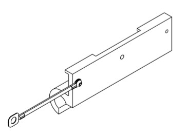 LEAF MID EARTHING STRAP 130mm