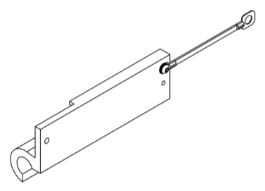 LEAF RIGHT EARTHING STRAP 130mm