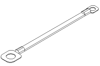EARTHING STRAP M6M10 105mm