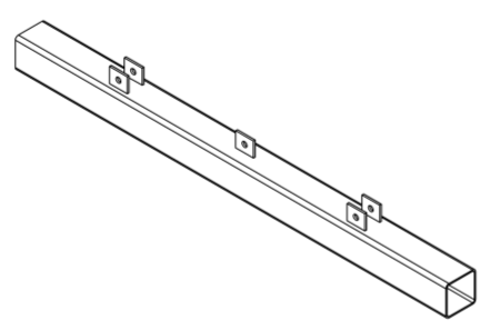 PUSH BAR SHS 100X100X4MM