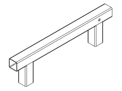 LIFTING BAR SUPPORT FRAME SHS 50X50X3MM