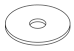 WASHER 3/8x1.1/2x14g FLAT SS G304