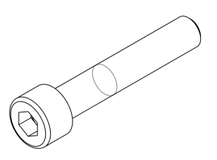 BOLT M8X45 HEX SOCKET HEAD SS G304