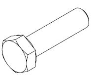 BOLT M12x45 HEX HEAD GAL G4.6