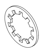 WASHER M12 INTERNAL TOOTH A.S. XIOD 5