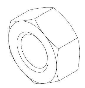 NUT M8 HEX ZP G8.8