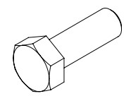BOLT M12x35 HEX HEAD GAL