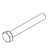 BOLT M12x90 HEX HEAD GAL
