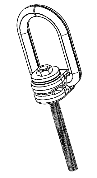 DECENTERED LIFTING POINT M8 WLL035ton