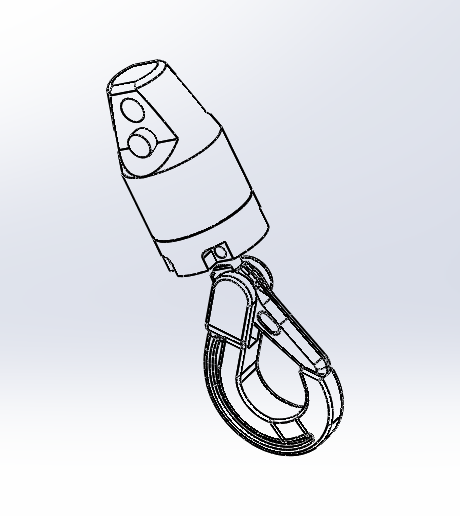 LIFTING BAR HOOK W100mm AL6005T5