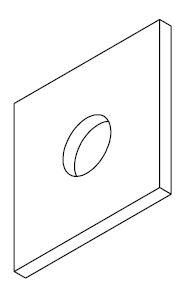 WASHER M12x38x3mm SQUARE GAL G4.6