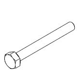 BOLT M10X90 HEX HEAD GAL