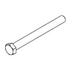 BOLT M20X200 HEX HEAD GAL G4.6