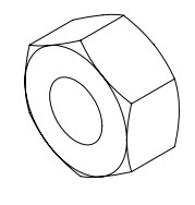 NUT M20 HEX GAL G4.6