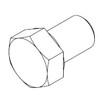 BOLT M20X30 HEX HEAD GAL G4.6