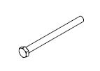 BOLT M12X150 HEX HEAD GAL