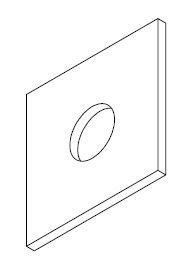 WASHER M16x50x3mm SQUARE HDG
