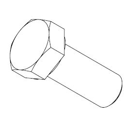 BOLT M20X50 HEX HEAD G8.8 ZP