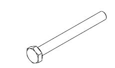 BOLT, M10X100, GALVANISED