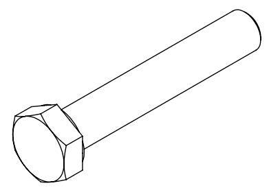 BOLT M12x70 HEX HEAD HDG