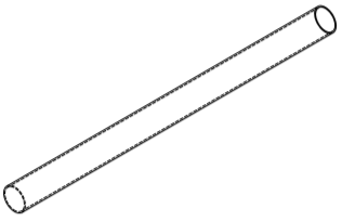 PIPE OD 6.625" WT 0.28" LENGTH 112.2" ASTM A500 GRADE B, ASTM A123 HDG
