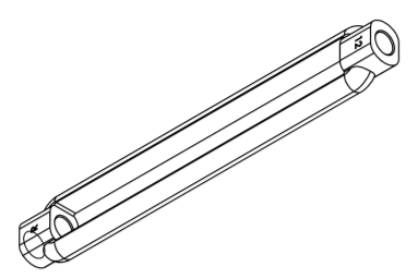 TURNBUCKLE BODY FORGED M12 200mm SS G304