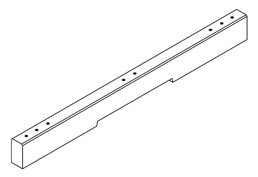 BEAM 2P 149kg PRECAST CONCRETE 40 MPa