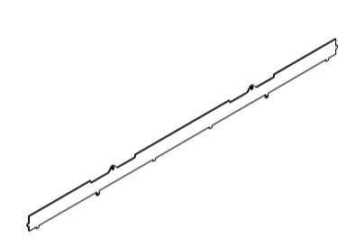 FIN 233X5550 MILD STEEL