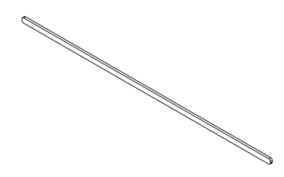 MOULD END EXTENDER 28x1500 STEEL