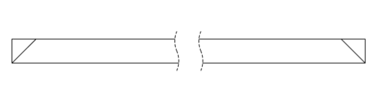 CHAMFER 10X10 LONG STEEL