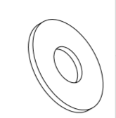 WASHER M12 FLAT DUPLEX 2205