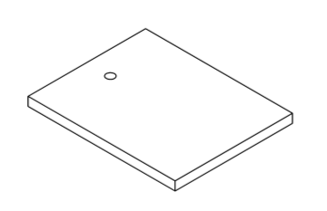 RUBBER PAD 15X200X250 HOLE