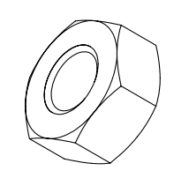 NUT M10 HEX ZP G8.8