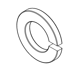 WASHER M12 SPLIT HDG