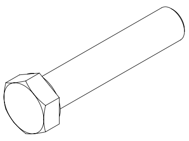 BOLT M20x100 HEX HEAD HDG