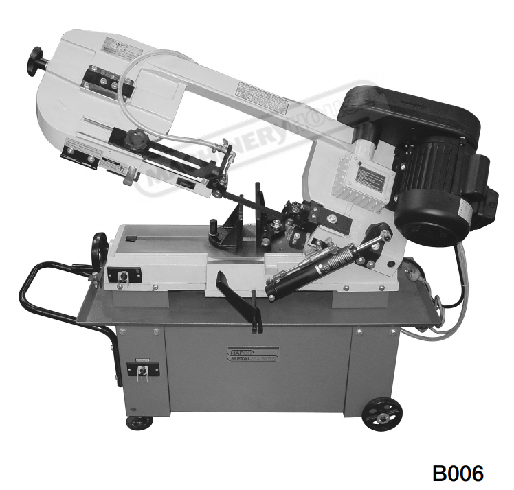 Metal Cutting Band Saw - Swivel Vice