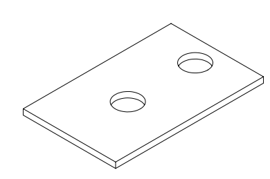 GASKET CRIMP DOUBLE HOLE